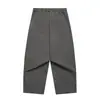 North Boundary Marca de Tendencia Estilo Americano para Hombre Otoño 2025 Nuevos Pantalones Cargo Pesados Lavados para Hombre Sueltos Rectos Casuales Largos