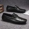 Sapatos Loafer de Couro Masculino Outono Novo Casual de Negócios Sapatos Masculinos Sola Macia Escritório Diário Loafers Masculinos