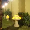 Lámpara Decorativa de Césped con Forma de Hongo Lámpara de Iluminación de Jardín de Resina Adornos de Hongo Lámpara de Iluminación Ambiental para Patio Boceto de Hongo