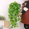Jiboia parede sala de estar plantas verdes planta de parede decoração de planta trepadeiras flores artificiais trepadeiras internas planta-aranha cesta suspensa