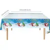Suministros Decorativos Navideños Plato de Papel Desechable Diseño de Fiesta Vaso de Papel Servilleta Mantel Plato Vajilla Navideña Traje