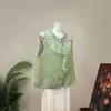 [Li] Novo colete jacquard bordado intrincadamente em estilo chinês, apresentando um design fresco e jovem, efeito emagrecedor e uma estética chinesa, nova coleção de outono 2026 para mulheres