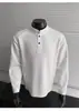 Sudadera Henry de High Street para Hombre 2026 Nueva Tendencia Estilo Americano Marca Popular Holgada Casual Camiseta Versátil Sudadera de Cuello Alto para Hombre