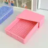Organizador de miçangas para quebra-cabeça para criações artesanais, caixa de armazenamento de plástico para miçangas de quebra-cabeça com design de slot vertical 3D, grande capacidade para organização
