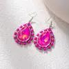 Pendientes de Flor Turquesa Estilo Étnico Retro Pendientes de Banquete de Venta Caliente Transfronteriza Joyería de Oreja Geométrica Bohemia