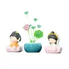 Juego de Adornos para el Tablero del Coche Pequeño Buda Bendito Decoraciones Zen para el Tablero Figura Budista Dropshipping