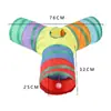 Suministros para Mascotas Listos para Usar del Fabricante Z Canal para Gatos Multicolores Juguete Inteligente para Gatos Barril de Taladro Plegable Canal para Gatos al por Mayor