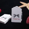 Etiqueta de tarjeta para joyería 100 imprimible LOGO cartulina blanca encaje etiqueta pequeña joyería ropa etiqueta de regalo