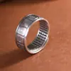 Rey Ciervo Dorado Plata Pura Retro Edición Ancha Mahjong Trece Mahjong Anillo Abierto Personalizado Anillo de Plata de Ley 990 Joyería para Hombres y Mujeres