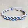 Nueva Pulsera de Muñeca Tejida a Mano de Algodón y Lino de Estilo Colorido y Refrescante, Simple y Artística, Pulsera Ajustable para Hombres y Mujeres