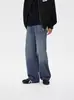Jeans Rectos Retro Americanos para Hombre, Con Bigotes y Lavados, Jeans Rectos Juveniles, Estilo Unisex, Pantalones Largos para Hombre