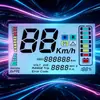 Pantalla de Visualización de Código de Segmento del Tablero de Vehículos Eléctricos, Pantalla LCD Dedicada para Motocicletas Eléctricas, Pantalla Multifunción para Velocidad, Kilometraje, Voltaje y Autonomía
