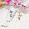 Joyería para Uñas Popular Aleación Lazo Estrella Corona Corazón Metal Mariposa Colgante Decorativo Joyería para Uñas Diamante