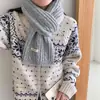 En stock al por mayor del fabricante: bufanda de punto trenzado para mujer de invierno con mezcla de lana, color liso, engrosada, versátil, estilo coreano