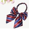 Camisa de Estilo Coreano para Mujer con Cuello Florido Estilo Academia Británica Sin Corbata Lazo Azul y Negro Profesional para Banco Hotel Azafata