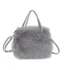 Bolso peludo Transfronterizo Nuevo Bolso cruzado para mujer Gran capacidad Color sólido Versátil Bolso de felpa Nuevo estilo Otoño e Invierno