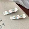 Pasador Dulce de Princesa Estilo Ins, Pinza para Fleco Lateral, Pasador Exquisito Versátil Estilo Bosque, Accesorio para el Cabello Colorido Dopamina