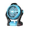 Nuevo ventilador eléctrico portátil con batería de litio para exteriores, gran capacidad de carga eólica, iluminación para acampar, refrigeración, artefacto de escritorio, transfronterizo, nuevo