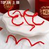 Nochevieja Nuevo Rojo Forma Cadena de Perlas Creativo Flor Regalo DIY Adornos a Juego Materiales de Floristería
