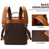 Mochila Retro Maronte para Hombre de Gama Alta de Alta Capacidad de Piel de Vaca Mochila de Viaje de Piel de Vaca de Primera Capa Bolsa Exterior para Hombre
