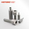 Cabeça de aeração de aço inoxidável Hengge 316, pedra de aeração resistente à corrosão e à pressão, elemento filtrante poroso sinterizado de metal de 5 a 100 mícrons