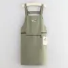 Delantal de Manga Larga Impermeable y a Prueba de Aceite Extendido Bata para Hombre Pareja Cocina Casera Tareas del Hogar Delantal para Adulto Trabajo
