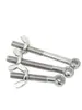 Tornillo Giratorio de Acero Inoxidable 304 + Juego de Tuerca Mariposa Tornillo Giratorio Roscado Ojo de Pez M5M6M8M10M12Mm