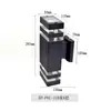 Lámpara de pared exterior entrada puerta frontal doble cabezal luz hacia arriba y hacia abajo exterior impermeable pared exterior balcón terraza escalera pared montada lámpara