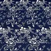 Tela Azul Calico Wuzhen Azul y Blanco Estilo Chino Imitación Batik Estilo Étnico Mantel Cortinas Decoración de Fondo