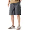 Pantalones Cortos Casuales para Hombre de Verano, Delgados y Holgados, Tallas Grandes, Cintura Elástica, Shorts Deportivos para Correr