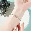 Pulsera de Plata de Ley S925 para Mujer Moda Accesorios de Lujo Ligero Cuentas de Plata Diseño de Nicho de Alta Gama Joyería Hecha a Mano Regalo de San Valentín