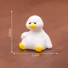 ¡Las creaciones de paisajes en miniatura son tan agotadoras! Figuritas de patitos blancos, decoraciones para casas de muñecas DIY, accesorios y adornos de escritorio en miniatura