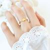 Anillo de Moda Versátil con Forma de Corazón Calado Acero de Titanio Anillo de Dedo Joyería Simple Lujo Ligero Anillo de Dedo Moda para Mujer Accesorios Retro