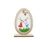 Adornos de escritorio de conejito de Pascua de madera transfronterizo, artesanías, decoración de ambiente festivo, conejito de Pascua
