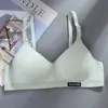 Novedades de Primavera y Verano: Sujetador de Costilla Estilo Parque de Diversiones para Niñas, Sin Aros, Cómodo, Sin Costuras, Push-Up, Ropa Interior con Copa Fina de Algodón
