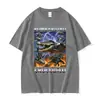Camisetas Gráficas Divertidas de Bombardero Cocodrilo Vintage para Hombre Europeas y Americanas