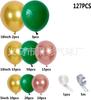 Traje de guirnalda de globos de látex verde oscuro metalizado dorado oro rosa boda fiesta de cumpleaños infantil decoración de fondo