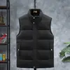 Atacado do fabricante fornecimento transfronteiriço 2026 inverno colete quente moda casual gola alta colete masculino de algodão
