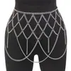 Roupas com Aspecto de Bambu: Acessórios de Moda Mais Vendidos no Exterior, Corrente para Corpo de Malha Sexy Vazada em Forma de Diamante para Boate T0087