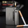 Estojo de Cigarros Jd001 Transfronteiriço com Isqueiro Substituível, Estojo de Cigarros Criativo Destacável, Estojo de Cigarros para 10 Maços Atacado
