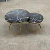 Mesa de centro pequeña transfronteriza personalizada, Balcón de apartamento pequeño, Sala de estar para tomar el té, Mesa redonda pequeña, Mesa de centro retráctil multifuncional simple