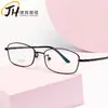 Nuevo Armazón de Metal de Marco Completo para Mujer, Armazón de Memoria de Pierna Ancha, Armazón de Lentes de Titanio, Armazón de Lentes para Miopía, Venta al por Mayor desde el Fabricante 6022