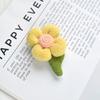 2024 otoño e invierno nuevo felpa flor de cuatro pétalos broche corsage accesorios flor japonesa semiacabado pin diy pasador