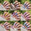 Uñas Postizas Estilo Ins Transfronterizo Deseo Puro Mate Esmerilado Impreso en 3D Uñas Postizas Largas para Manicura