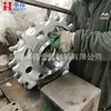 Producción de Engranaje de Rueda Dentada de Transmisión de Paso Grande Industrial para Cadena de Rueda Dentada de Polipasto de Doble Fila para Minería de Acero Inoxidable Personalizado
