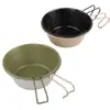Ventas Directas de Fábrica Picnic al Aire Libre Bol para Arrastrar Nieve Portátil Multifuncional Bol para Arrastrar Nieve Bol Colgante para Sopa Utensilios de Cocina