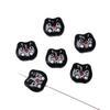 Gatito lindo de dibujos animados ratón feliz cuentas acrílicas accesorios de joyería DIY pulsera hecha a mano cadena para teléfono móvil cuentas sueltas
