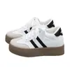 Zapatos de Jalar para Mujer, Zapatos Blancos, Zapatos de Suela Gruesa para Aumentar la Altura, Nuevos Zapatos de Otoño para Mujer, Zapatos Casuales, Zapatos Deportivos Versátiles para Mujer R