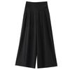 Pantalones Gruesos de Algodón y Lino con Forro Polar para Mujer Invierno 2026, Pantalones Anchos Sueltos de Talla Grande, Pantalones Largos Rectos Versátiles de Cintura Alta
