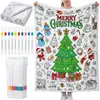 Copos de Nieve Árbol de Navidad Papá Noel Múltiples Patrones Manta Manta para Siesta en la Oficina Estilo Simple Suministro para Comercio Electrónico Transfronterizo